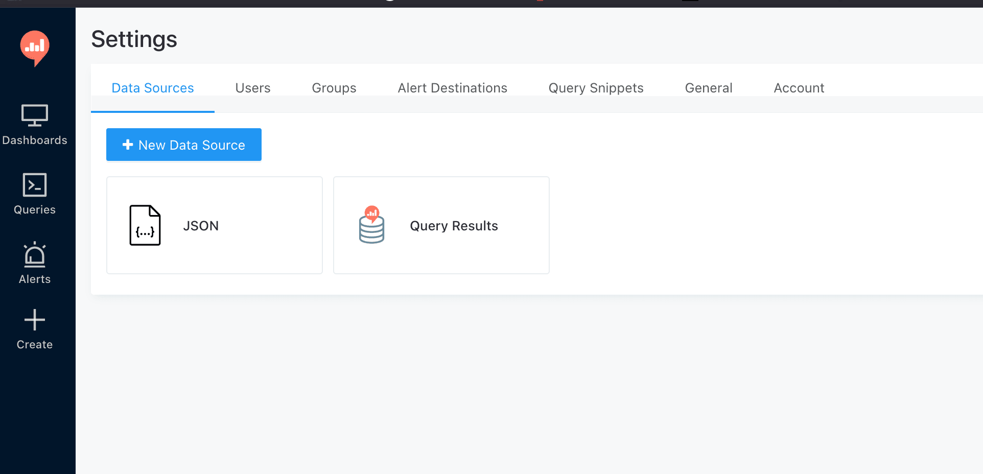 Konfiguracja Data Sources w Redash