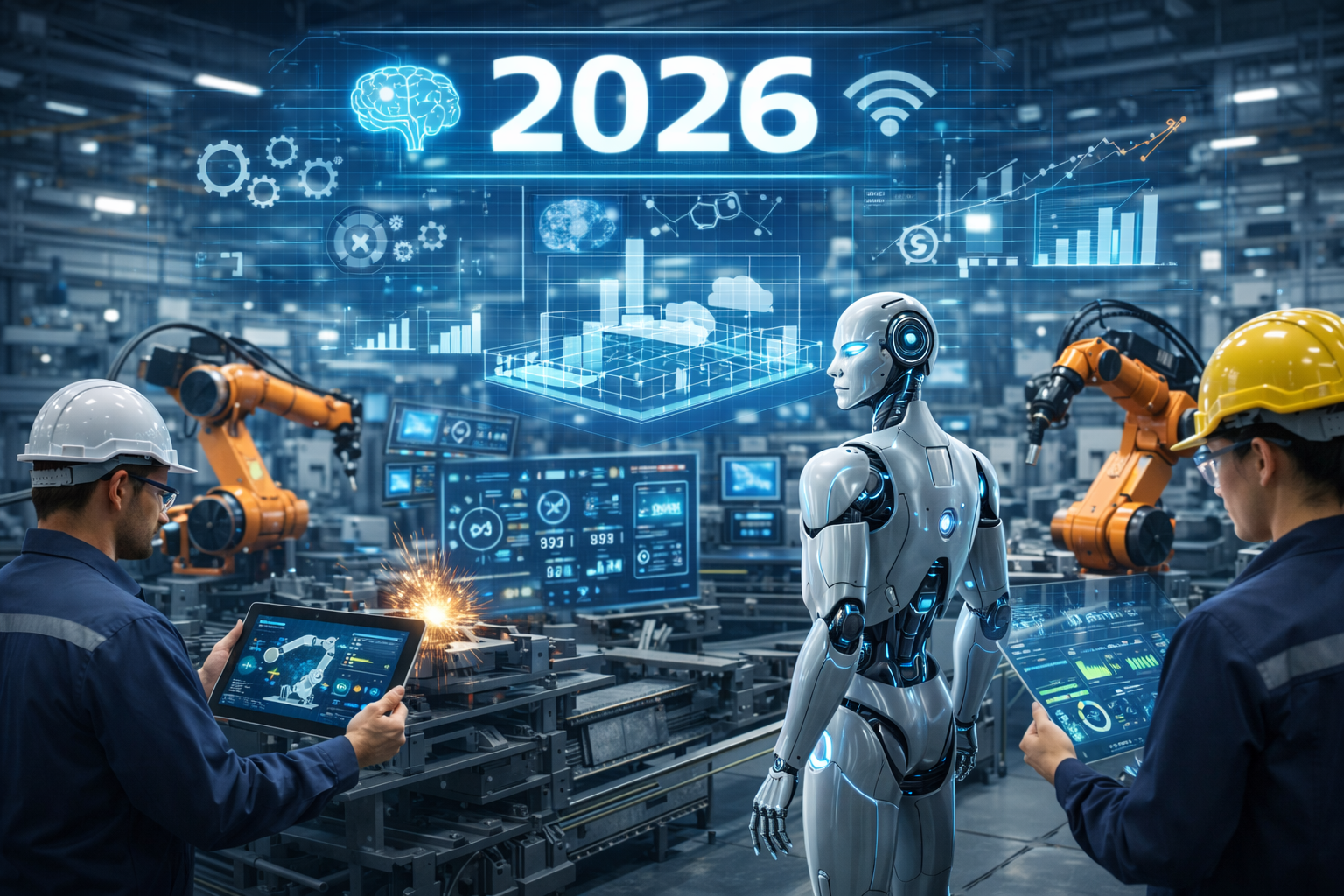 Okładka: 2026: The Year Agentic AI Transforms Industrial Manufacturing